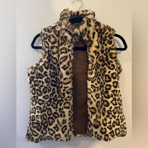Gap Kid Faux Fur Zipper Vest